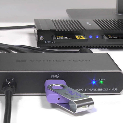 Sonnet Echo 5 Thunderbolt 4 Hub - Four Thunderbolt 4 Ports, USB 3.2 and 8K Display Support Sonnet Echo 5 Thunderbolt 4 Hub - Four Thunderbolt 4 Ports, USB 3.2 and 8K Display Support